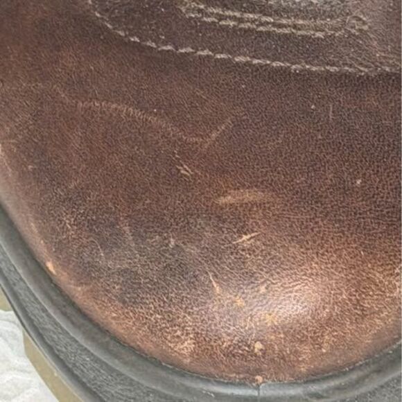 ECCO Brown Leather Hiking Boots Red Laces Size 13 / 47 main image 4
